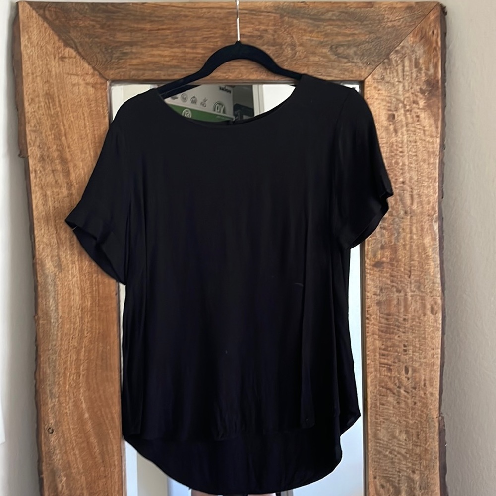 Black Linen Top
